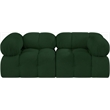 Meridian Furniture Ames Green Boucle Fabric Modular Sofa