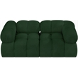 Meridian Furniture Ames Green Boucle Fabric Modular Sofa
