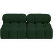 Meridian Furniture Ames Green Boucle Fabric Modular Sofa