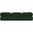 Meridian Furniture Ames Green Boucle Fabric Modular Sectional
