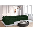 Meridian Furniture Ames Green Boucle Fabric Modular Sectional