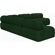 Meridian Furniture Ames Green Boucle Fabric Modular Sectional