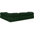 Meridian Furniture Ames Green Boucle Fabric Modular Sectional