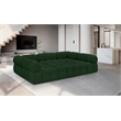 Meridian Furniture Ames Green Boucle Fabric Modular Sectional