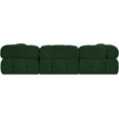 Meridian Furniture Ames Green Boucle Fabric Modular Sectional
