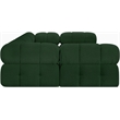 Meridian Furniture Ames Green Boucle Fabric Modular Sectional