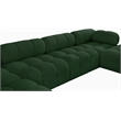 Meridian Furniture Ames Green Boucle Fabric Modular Sectional