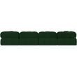 Meridian Furniture Ames Green Boucle Fabric Modular Sectional