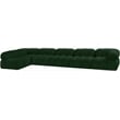 Meridian Furniture Ames Green Boucle Fabric Modular Sectional
