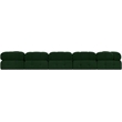 Meridian Furniture Ames Green Boucle Fabric Modular Sectional