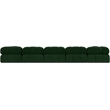 Meridian Furniture Ames Green Boucle Fabric Modular Sectional