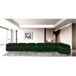 Meridian Furniture Ames Green Boucle Fabric Modular Sectional