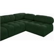 Meridian Furniture Ames Green Boucle Fabric Modular Sectional