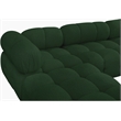 Meridian Furniture Ames Green Boucle Fabric Modular Sectional