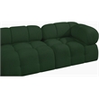 Meridian Furniture Ames Green Boucle Fabric Modular Sectional