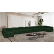 Meridian Furniture Ames Green Boucle Fabric Modular Sectional
