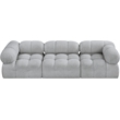 Meridian Furniture Ames Grey Boucle Fabric Modular Sofa
