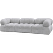 Meridian Furniture Ames Grey Boucle Fabric Modular Sofa