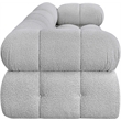 Meridian Furniture Ames Grey Boucle Fabric Modular Sofa