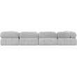 Meridian Furniture Ames Grey Boucle Fabric Modular Sofa