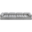 Meridian Furniture Ames Grey Boucle Fabric Modular Sofa