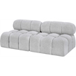 Meridian Furniture Ames Grey Boucle Fabric Modular Sofa