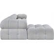Meridian Furniture Ames Grey Boucle Fabric Modular Sectional