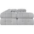 Meridian Furniture Ames Grey Boucle Fabric Modular Sectional