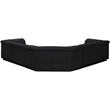 Meridian Furniture Cascade Black Boucle Fabric Modular Sectional