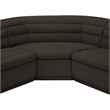 Meridian Furniture Cascade Brown Boucle Fabric Modular Sectional