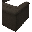 Meridian Furniture Cascade Brown Boucle Fabric Modular Sectional