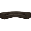 Meridian Furniture Cascade Brown Boucle Fabric Modular Sectional