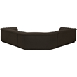 Meridian Furniture Cascade Brown Boucle Fabric Modular Sectional