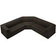 Meridian Furniture Cascade Brown Boucle Fabric Modular Sectional