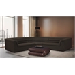 Meridian Furniture Cascade Brown Boucle Fabric Modular Sectional
