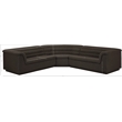 Meridian Furniture Cascade Brown Boucle Fabric Modular Sectional