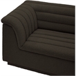 Meridian Furniture Cascade Brown Boucle Fabric Modular Sectional