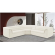 Meridian Furniture Cascade Cream Velvet Fabric Modular Sectional