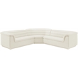 Meridian Furniture Cascade Cream Velvet Fabric Modular Sectional