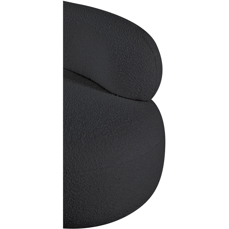 Meridian Furniture Venti Black Boucle Fabric Chair