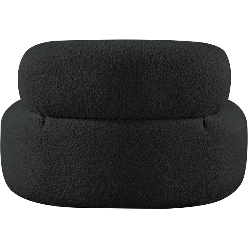 Meridian Furniture Venti Black Boucle Fabric Chair