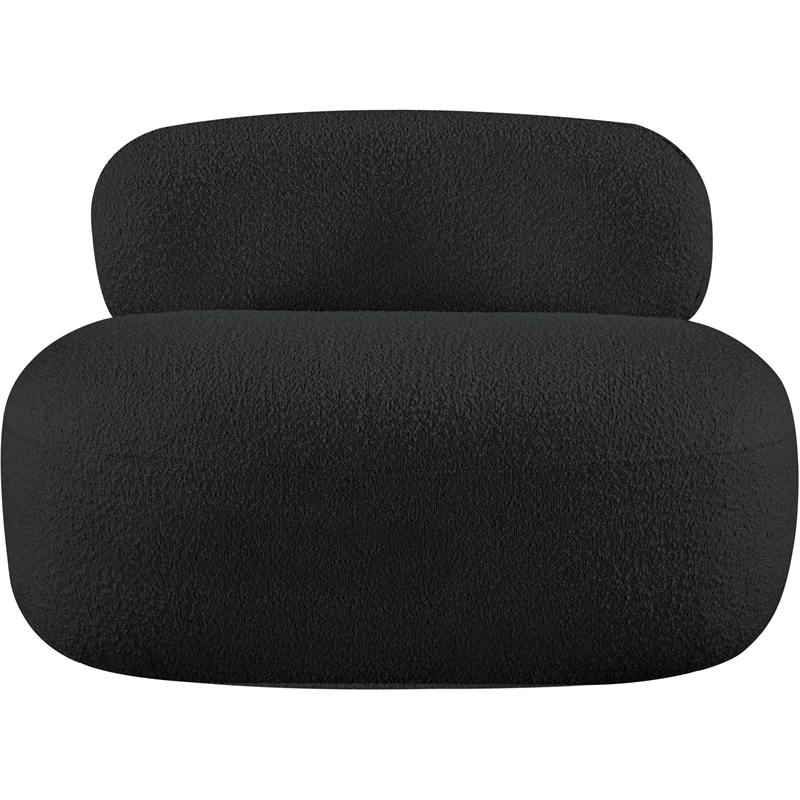 Meridian Furniture Venti Black Boucle Fabric Chair