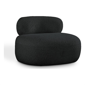 Meridian Furniture Venti Black Boucle Fabric Chair