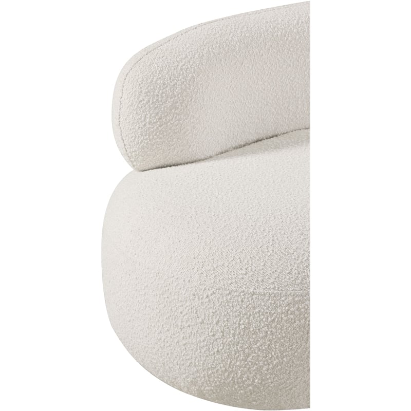Meridian Furniture Venti Cream Boucle Fabric Chair