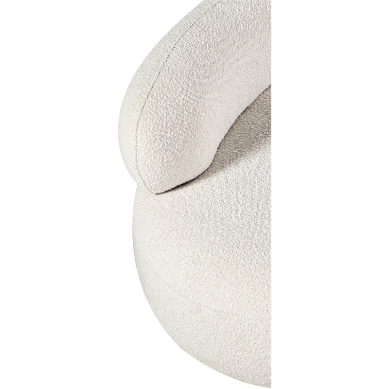 Meridian Furniture Venti Cream Boucle Fabric Chair