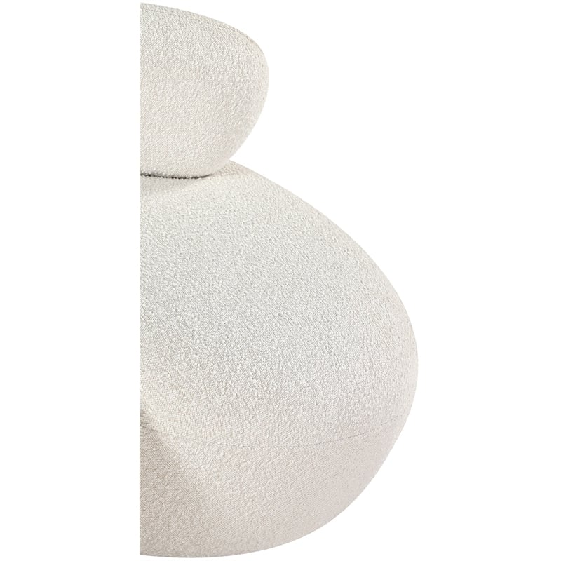 Meridian Furniture Venti Cream Boucle Fabric Chair