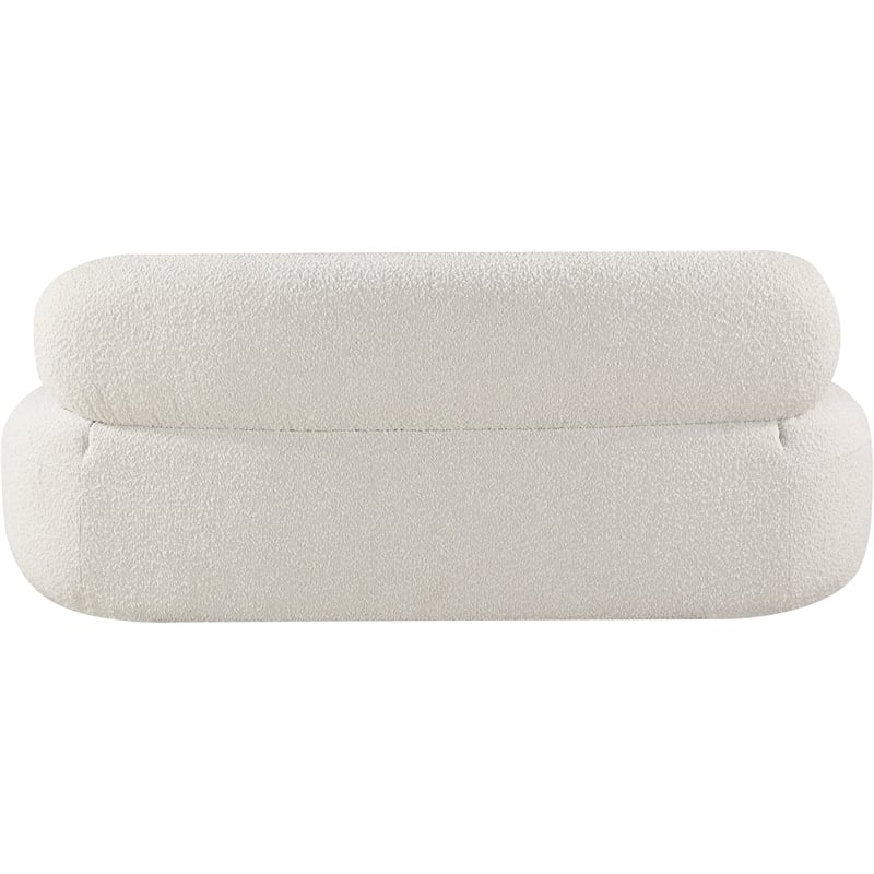Meridian Furniture Venti Cream Boucle Fabric Loveseat