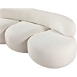 Meridian Furniture Venti Cream Boucle Fabric Sofa