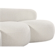 Meridian Furniture Venti Cream Boucle Fabric Sofa
