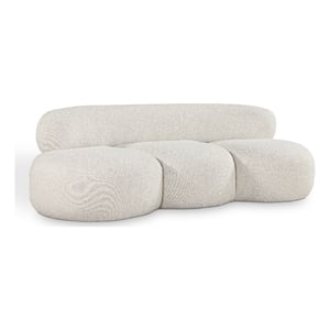 Meridian Furniture Venti Cream Boucle Fabric Sofa